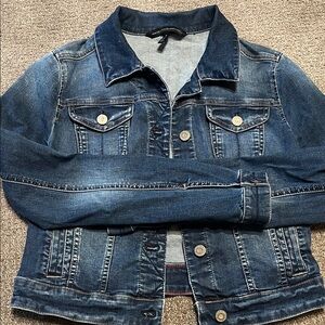 White House Black Market Blue Jean Jacket